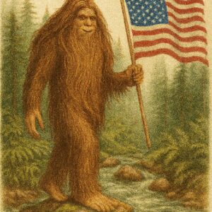 Bigfoot Birthday eCards - USA Flag #3
