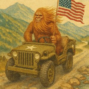 Bigfoot Birthday - USA Flag 4