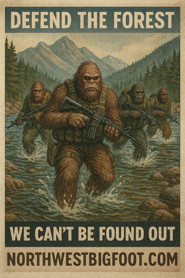 Bigfoot Military eCard - Defending the Forest #1