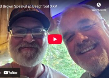 Ed Brown speaks at Beachfoot 2025