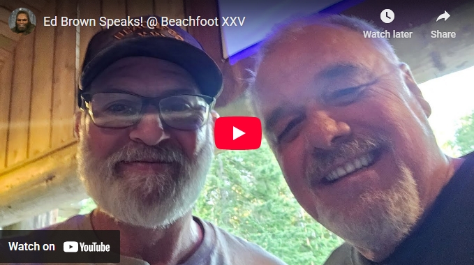 Ed Brown speaks at Beachfoot 2025